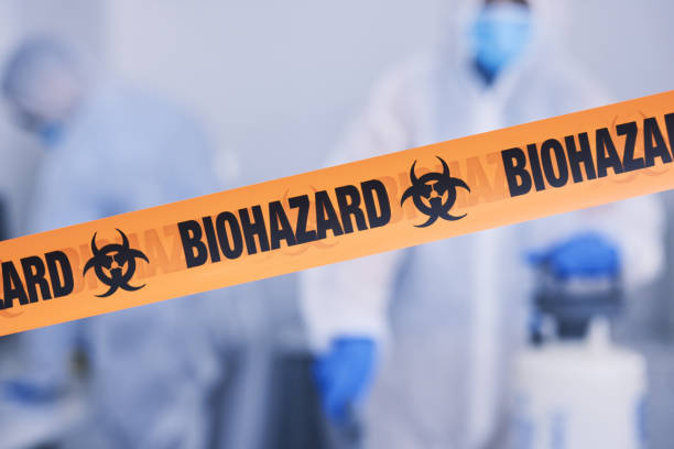 Professional Biohazard Cleanup technician working in Newton, NJ